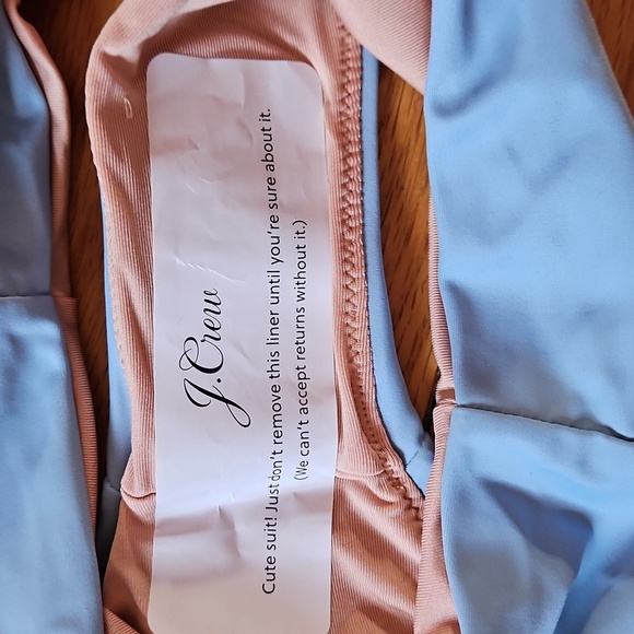 J Crew Blue Bikini Bottom, Brand New With Tags & Liner, Sz S - Picture 3 of 5